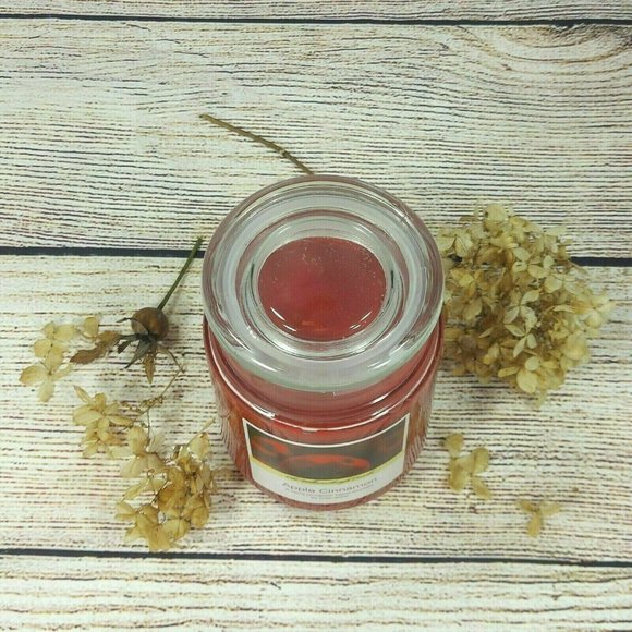 Scented Candles Apple Cinnamon Glass Jar Red Candle Home Décor Fragrance Gift - Picture 5 of 11